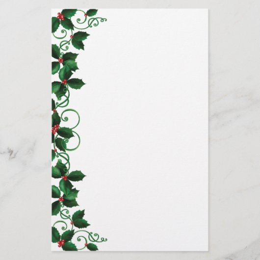 クリスマスの文房具 便箋 (正面)