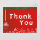 クリスマスの料理をありがとう ポストカード (正面)
