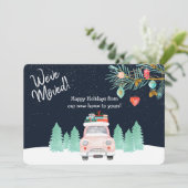 クリスマスの新しい住所を移動する引っ越しました シーズンカード (スタンド正面)