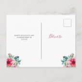 クリスマスの新しい住所 |花かわいらし類 案内ポストカード (裏面)