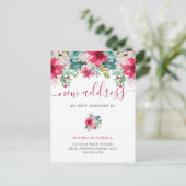 クリスマスの新しい住所 |花かわいらし類 案内ポストカード (スタンド正面)