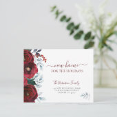 クリスマスの新しい家の休日の移動 案内ポストカード (スタンド正面)