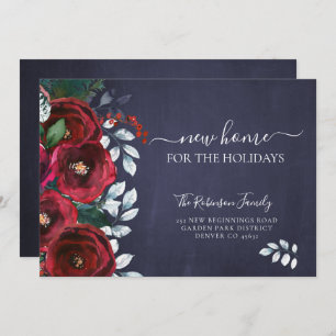 クリスマスの新しい家の休日の移動 案内状