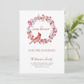 クリスマスの新しい家の休日の移動 案内状 (スタンド正面)