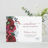 クリスマスの新しい家の休日の移動 案内状 (スタンド正面)