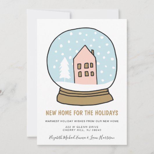 クリスマスの新住宅引越し案内 シーズンカード (正面)