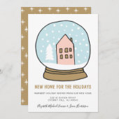 クリスマスの新住宅引越し案内 シーズンカード (正面/裏面)