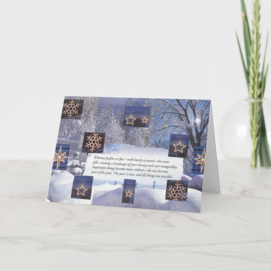 クリスマスの新年 シーズンカード (正面)