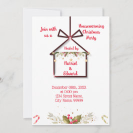 クリスマスの新築パーティー招待状 招待状