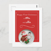 クリスマスの新葉書 ポストカード (正面/裏面)