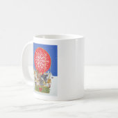 クリスマスの旅行 コーヒーマグカップ (正面左)