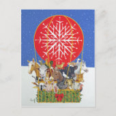 クリスマスの旅行 シーズンポストカード (正面)