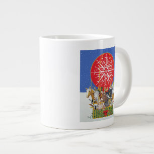 クリスマスの旅行 ジャンボコーヒーマグカップ