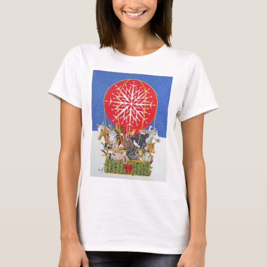 クリスマスの旅行 Tシャツ (正面)