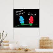 クリスマスの日々を過ごしおもしろいている ポスター (キッチン)