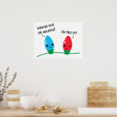 クリスマスの日々を過ごしおもしろいている ポスター (キッチン)