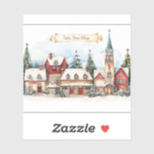 クリスマスの日にサンタクラウス村 シール (シート)