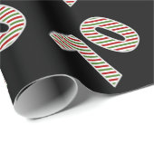 クリスマスの日に行われるイベント"70"周年の赤白緑 ラッピングペーパー (ロールコーナー)