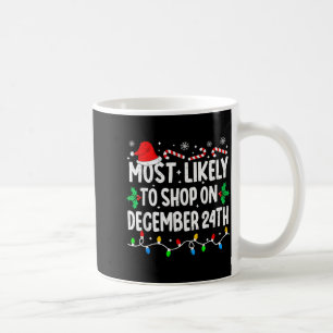 クリスマスの日に買い物するであろうマッチングクリスマス コーヒーマグカップ