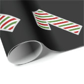 クリスマスの日に赤、白、緑"1"第1イベント ラッピングペーパー (ロールコーナー)