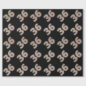 クリスマスの日に赤、白、緑"36" 36イベント ラッピングペーパー (フラット)