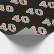 クリスマスの日に赤、白、緑"40" 40イベント