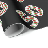 クリスマスの日に赤、白、緑"50" 50イベント ラッピングペーパー (ロールコーナー)