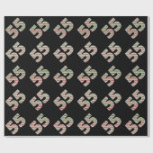 クリスマスの日に赤、白、緑"55" 55イベント ラッピングペーパー (フラット)