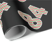 クリスマスの日に赤、白、緑"84" 84イベント ラッピングペーパー (ロールコーナー)