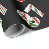 クリスマスの日に赤、白、緑"87" 87イベント ラッピングペーパー (ロールコーナー)