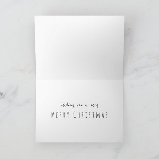 クリスマスの日に飲パウエスコ犬を渡す カード (内部)