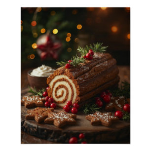 クリスマスの日のデザート ポスター