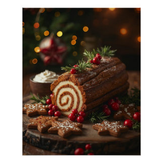 クリスマスの日のデザート ポスター