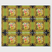 クリスマスの日のビクトリアンな旅行 ラッピングペーパー (フラット)