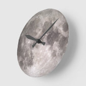 クリスマスの日の珍しい満月 ラウンド壁時計 (傾斜)