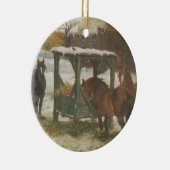 クリスマスの日の馬 セラミックオーナメント (右)