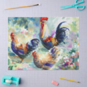 クリスマスの日フランスの12人：ヘンズ(D)、 薄葉紙 (クラフト)