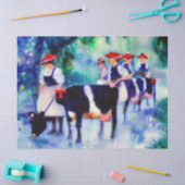 クリスマスの日十二人：メイド・アミルキング(A)、 薄葉紙 (クラフト)