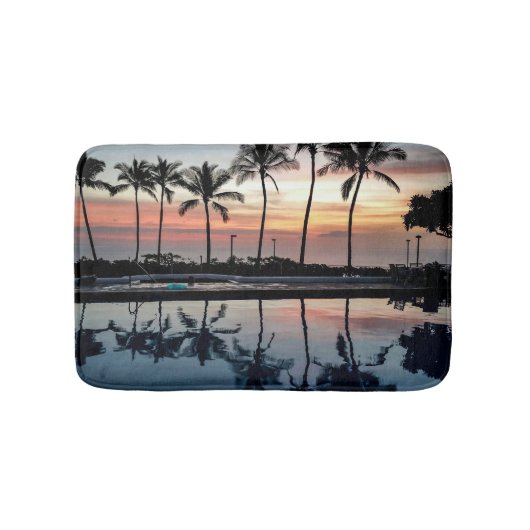 クリスマスの日没 バスマット (正面)