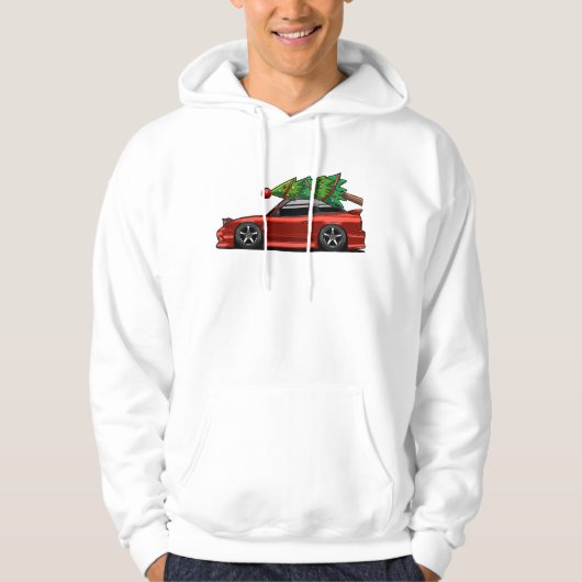クリスマスの日産180sx パーカ (正面)