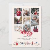クリスマスの日12枚の可愛いフォトカード シーズンカード (正面)