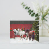 「クリスマスの日」はがき ポストカード (スタンド正面)