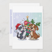 クリスマスの日 シーズンカード (正面/裏面)