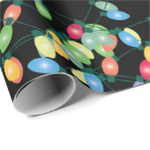 クリスマスの明かりが絡み合う ラッピングペーパー (ロールコーナー)