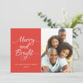 クリスマスの明るい写真 シーズンカード (スタンド正面)