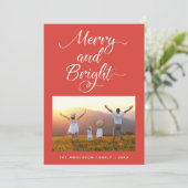 クリスマスの明るい瞬間を捉えた写真 シーズンカード (スタンド正面)