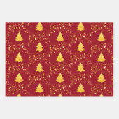 クリスマスの星と宝玉の飾りが付いたツリーのデザイン, ZSSG ラッピングペーパーシート (正面3)