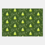 クリスマスの星と宝玉の飾りが付いたツリーのデザイン, ZSSG ラッピングペーパーシート (正面2)