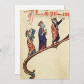 クリスマスの星に続く3 wisemen シーズンカード (正面/裏面)