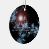 クリスマスの星のオーナメント セラミックオーナメント (右)